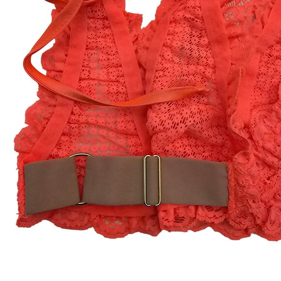 Free People We Are HAH Womans size S Flip HAHround Bra Bralette Fried Salmon NEW - Picture 3 of 8